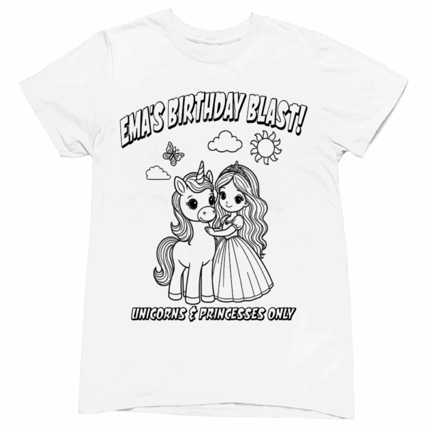 unicorn princess t-shirt