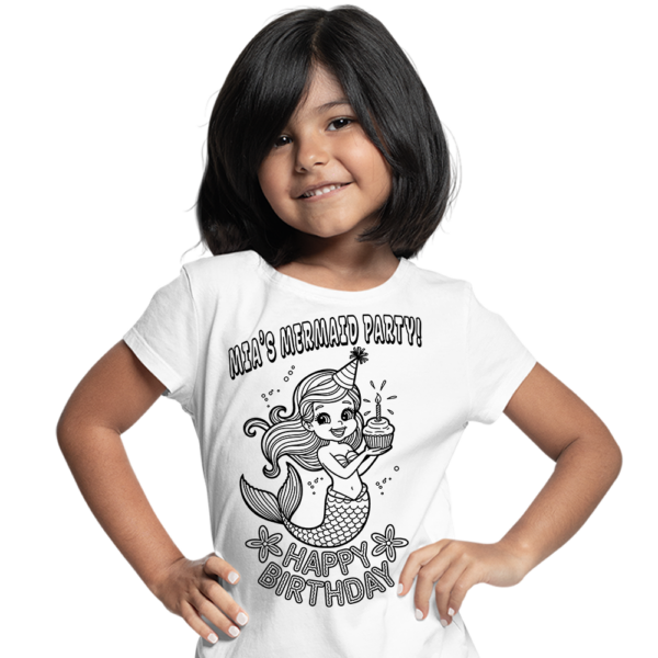 MERMAID COLORING T-SHIRT
