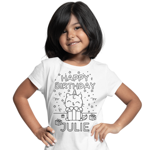 UNICORN CAT COLORING T-SHIRT